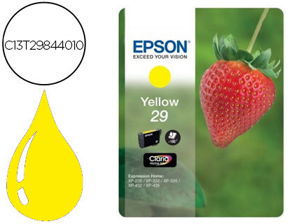 TINTEIRO EPSON HOME 29 T2984 XP435/330/335/332/430/235/432 AMARELO 175 PAG