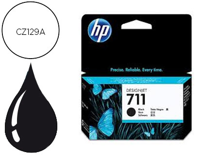 TINTEIRO HP 711 PRETO 38 ML DESIGNJET T120 / T520