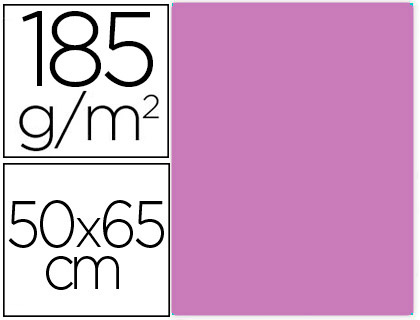 CARTOLINA GUARRO 50X65 CM 185 GR MALVA