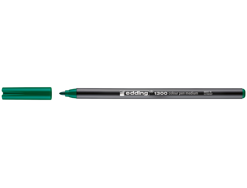 MARCADOR EDDING PONTA FIBRA 1300 VERDE -PONTA REDONDA 0.5 MM