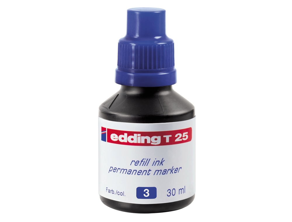 TINTA MARCADOR EDDING T-25 AZUL -FRASCO DE 30 ML