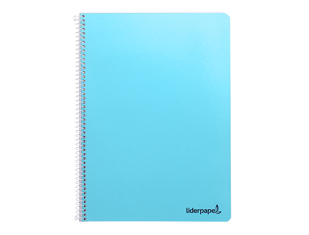 CADERNO ESPIRAL LIDERPAPEL DIN A4 SMART CAPA SUAVE 80 F 60GR PAUTADO 7MM DUPLA MARGEM 4 FUROS CORES SORTIDAS