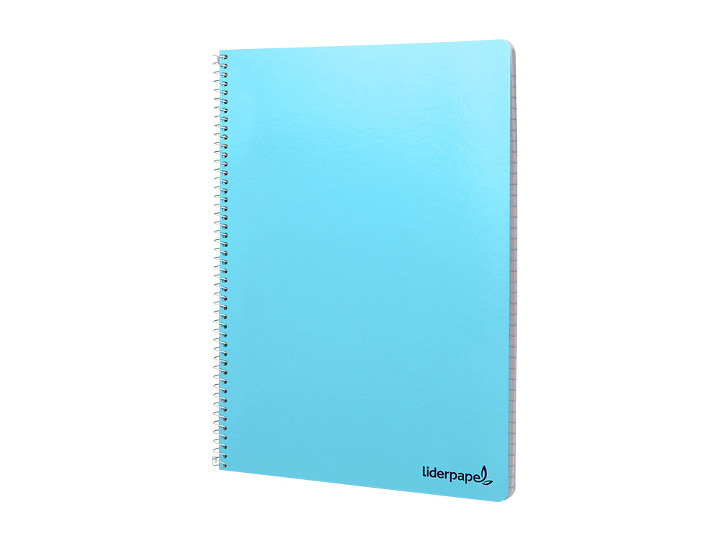 CADERNO ESPIRAL LIDERPAPEL DIN A4 SMART CAPA SUAVE 80 F 60GR PAUTADO 7MM DUPLA MARGEM 4 FUROS CORES SORTIDAS