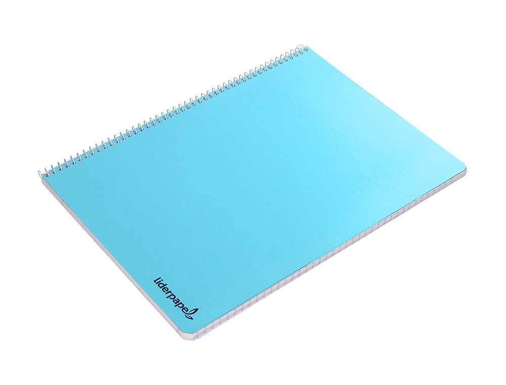 CADERNO ESPIRAL LIDERPAPEL DIN A4 SMART CAPA SUAVE 80 F 60GR PAUTADO 7MM DUPLA MARGEM 4 FUROS CORES SORTIDAS