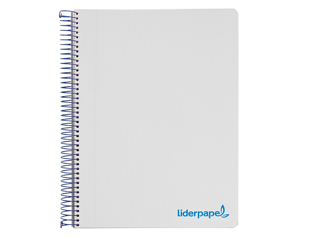 CADERNO ESPIRAL LIDERPAPEL WONDER MICRO DIN A4 CAPA PLASTICO 120 F 90 GR QUADRICULA 5 MM 5 BANDAS DE CORES 4 FUROS TURQU