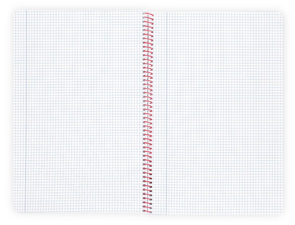 CADERNO ESPIRAL LIDERPAPEL A4 WONDER CAPA PLASTICO 80F 90GR QUADRICULA 4MM COM MARGEM VIOLETA