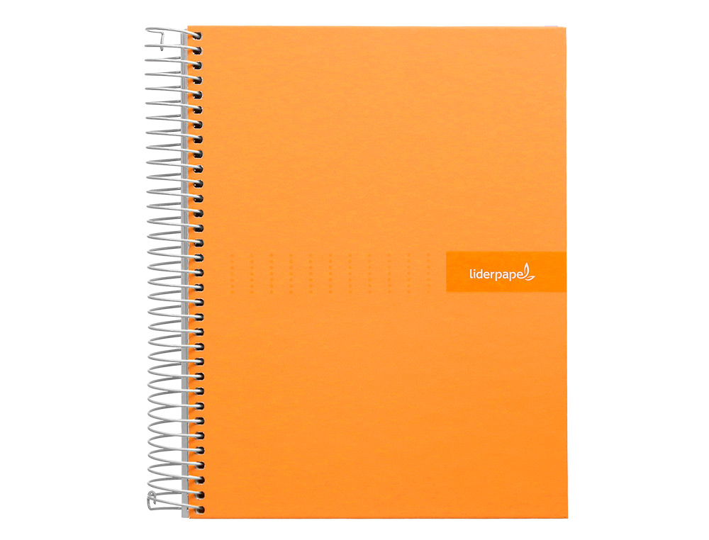 CADERNO ESPIRAL LIDERPAPEL CRAFTY MICRO DIN A5 CAPA FORRADA 120 F 90 GR QUADRICULA 5MM 5 BANDAS DE CORES 6 FUROS COR LAR