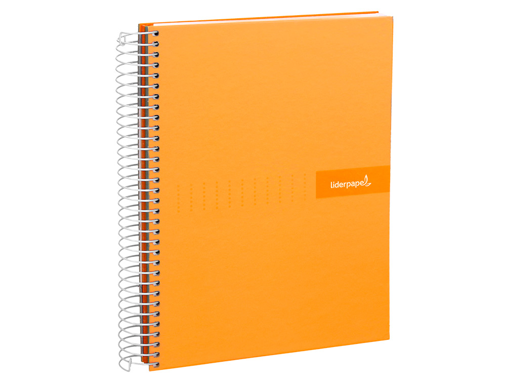 CADERNO ESPIRAL LIDERPAPEL CRAFTY MICRO DIN A5 CAPA FORRADA 120 F 90 GR QUADRICULA 5MM 5 BANDAS DE CORES 6 FUROS COR LAR