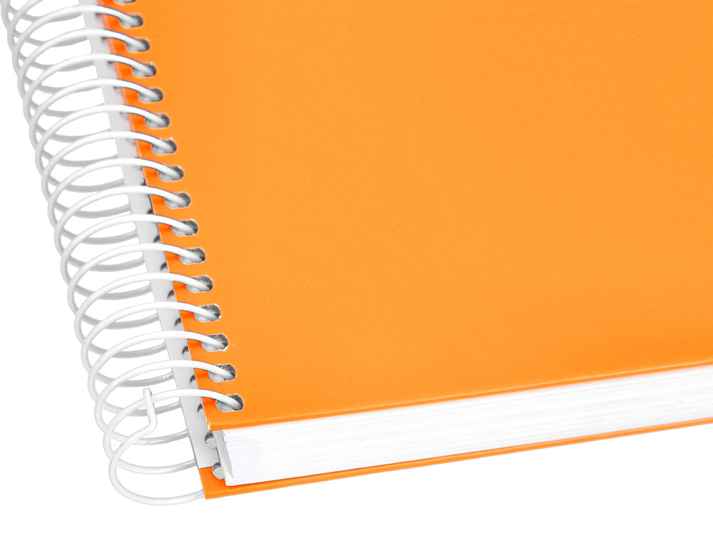 CADERNO ESPIRAL LIDERPAPEL CRAFTY MICRO DIN A5 CAPA FORRADA 120 F 90 GR QUADRICULA 5MM 5 BANDAS DE CORES 6 FUROS COR LAR