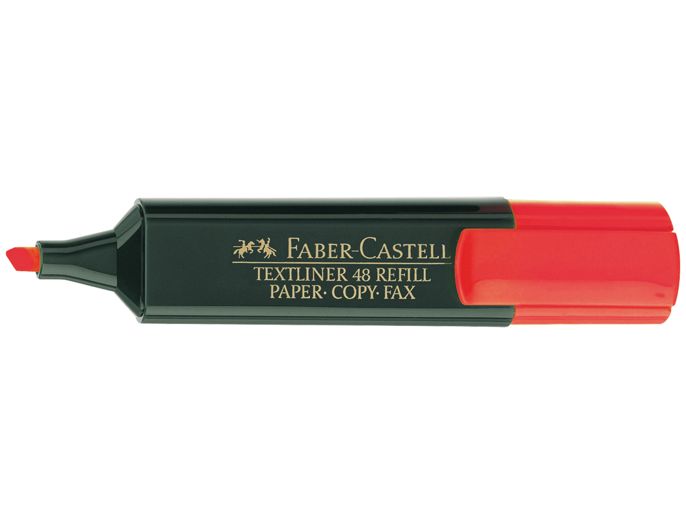MARCADOR FABER FLUORESCENTE 48-21 VERMELHO