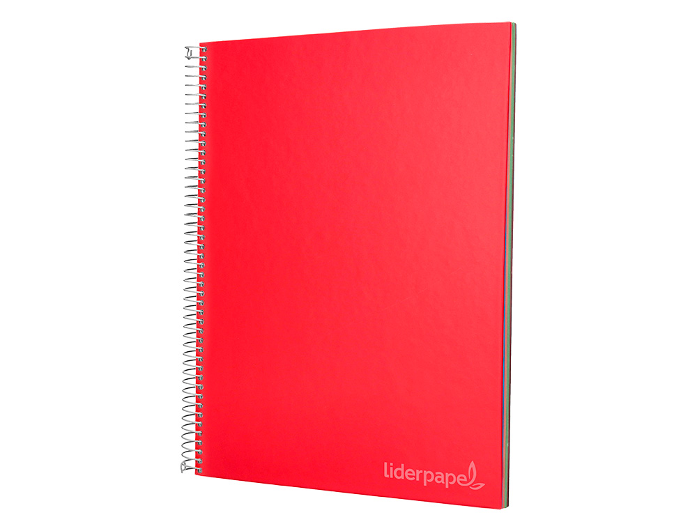 CADERNO ESPIRAL LIDERPAPEL JOLLY MICRO DIN A5 CAPA FORRADA 140 F 75 GR PAUTADO 5 BANDAS DE CORES 6 FUROS CORES SORTIDAS