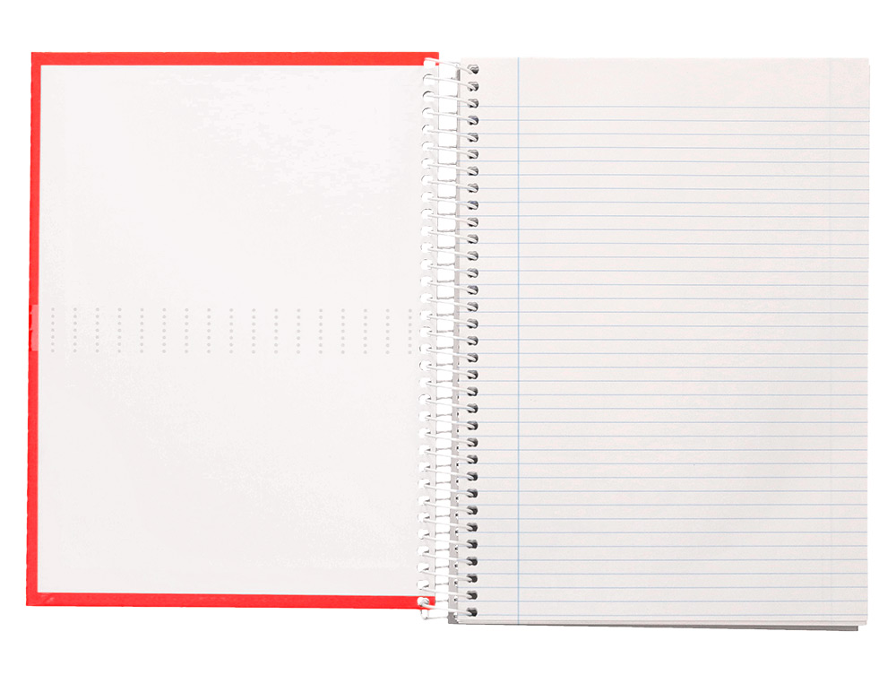 CADERNO ESPIRAL LIDERPAPEL CRAFTY DIN A4 CAPA FORRADA 80 F 90 GR PAUTADO COM MARGEM CORES SORTIDAS