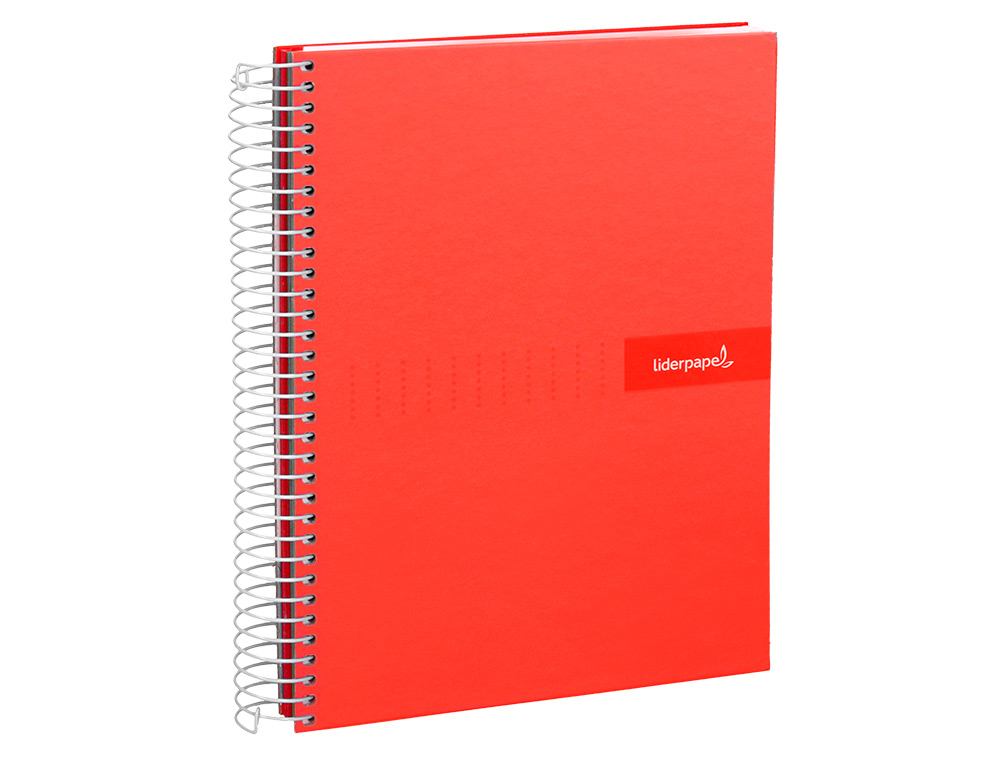 CADERNO ESPIRAL LIDERPAPEL CRAFTY DIN A4 CAPA FORRADA 80 F 90 GR PAUTADO COM MARGEM CORES SORTIDAS