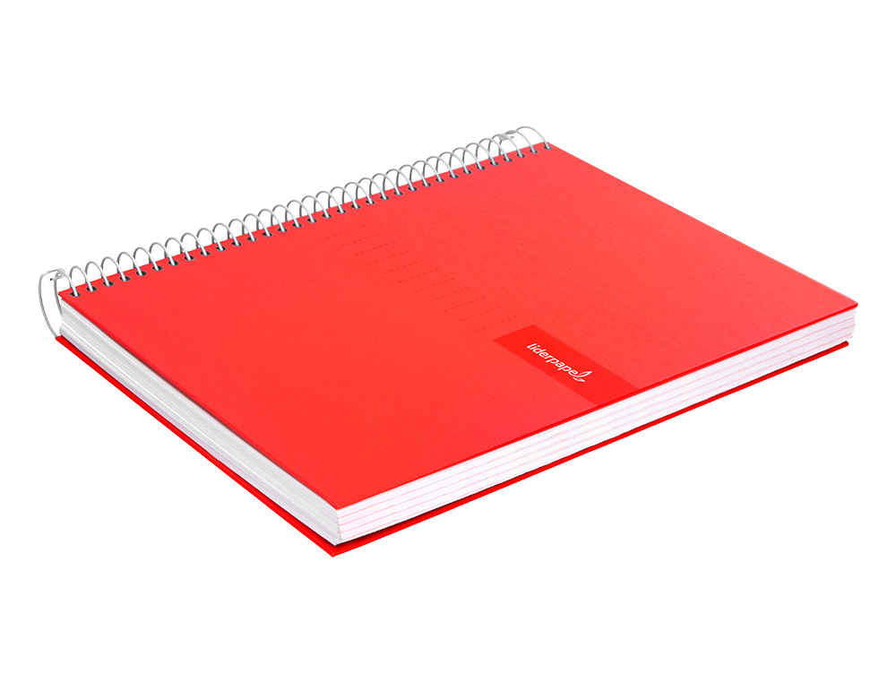 CADERNO ESPIRAL LIDERPAPEL CRAFTY DIN A4 CAPA FORRADA 80 F 90 GR PAUTADO COM MARGEM CORES SORTIDAS