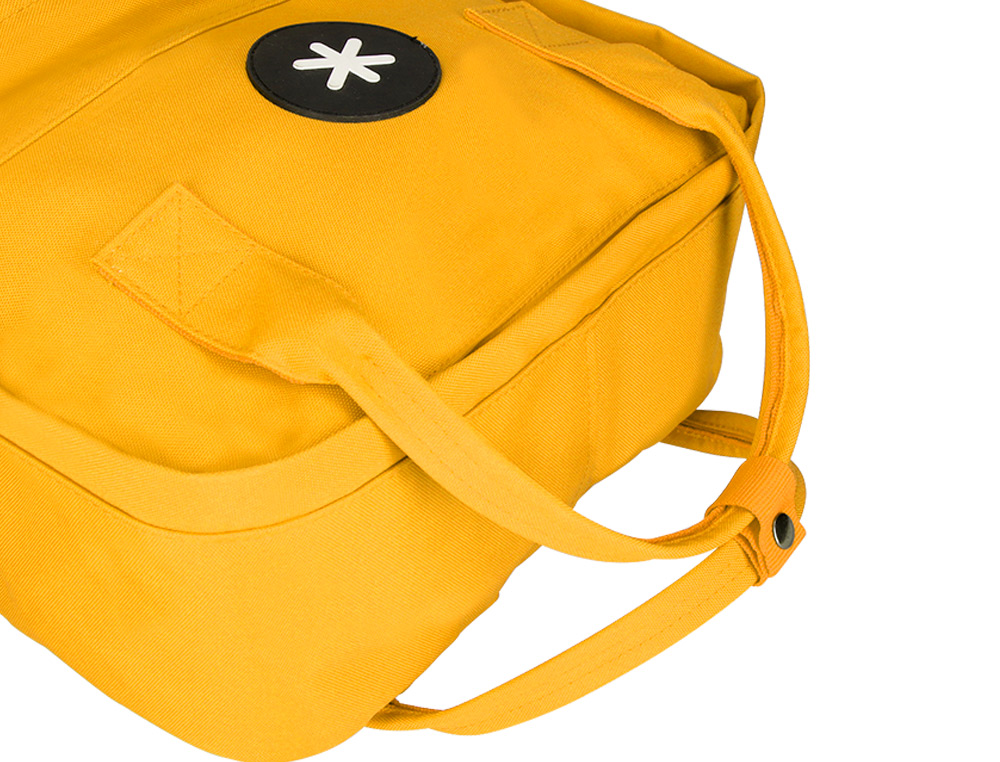 MOCHILA 2 ASAS E BOLSOS EXTERIORES MOSTARDA 300X115X390 MM