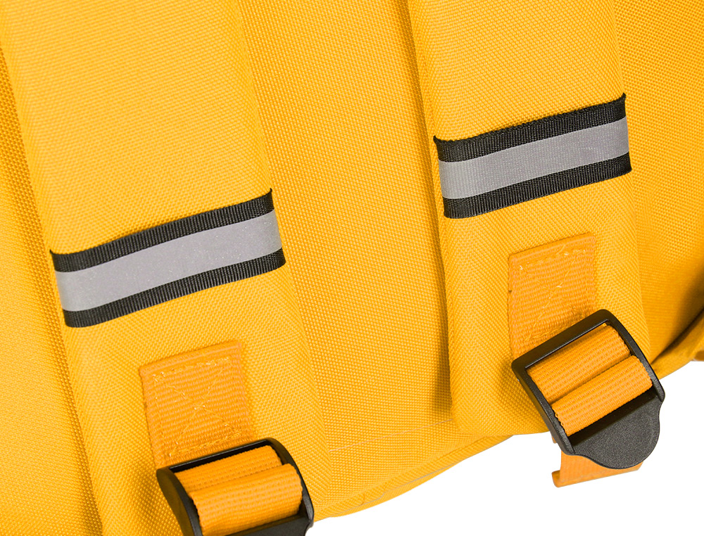 MOCHILA 2 ASAS E BOLSOS EXTERIORES MOSTARDA 300X115X390 MM