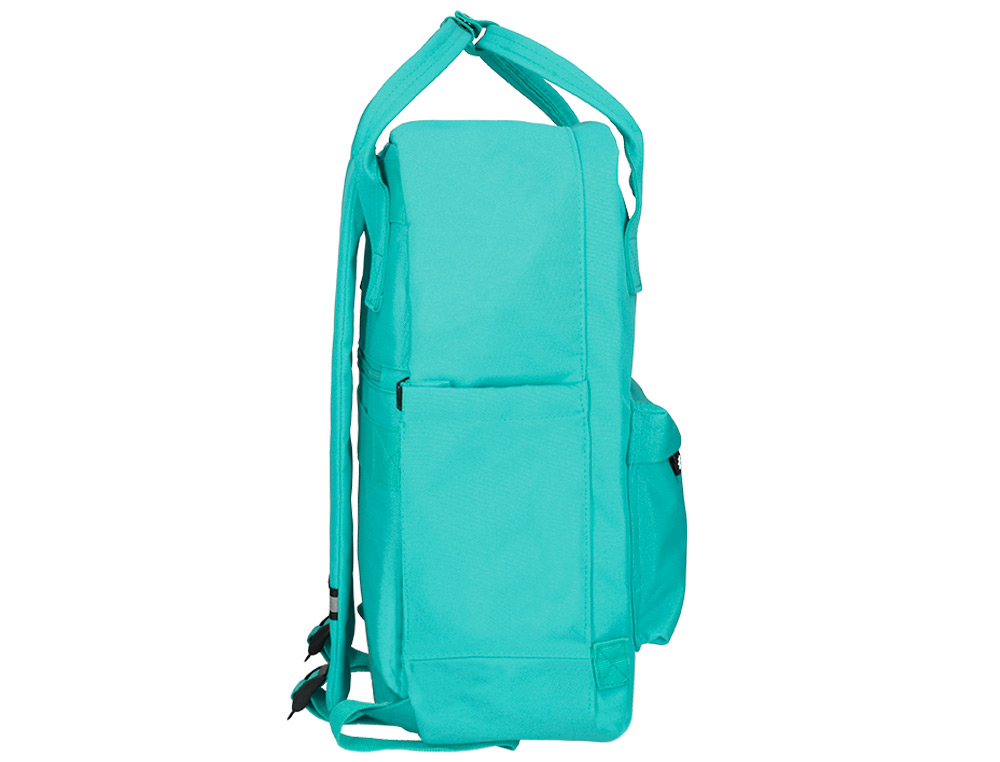MOCHILA 2 ASAS E BOLSOS EXTERIORES MENTA 300X115X390 MM