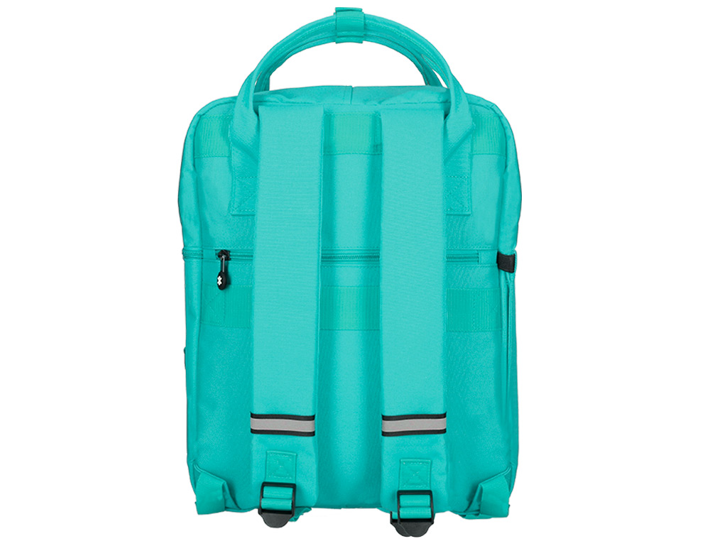 MOCHILA 2 ASAS E BOLSOS EXTERIORES MENTA 300X115X390 MM