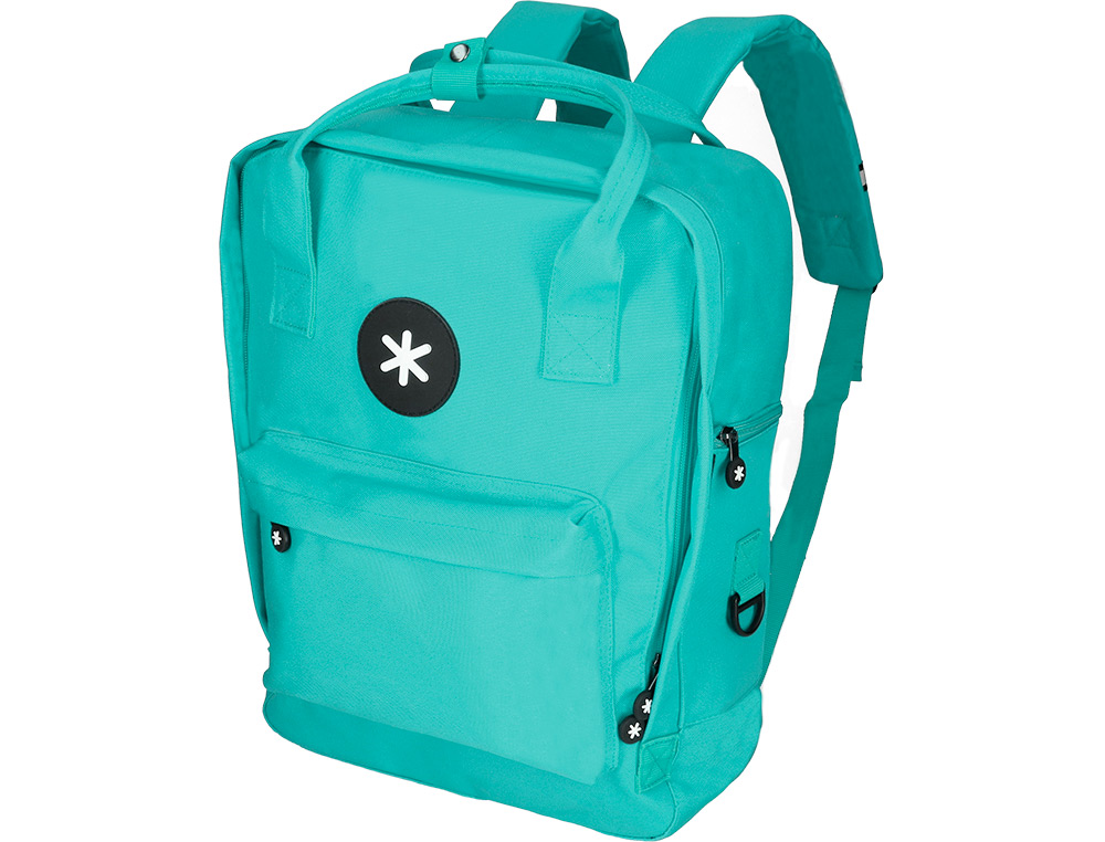 MOCHILA 2 ASAS E BOLSOS EXTERIORES MENTA 300X115X390 MM