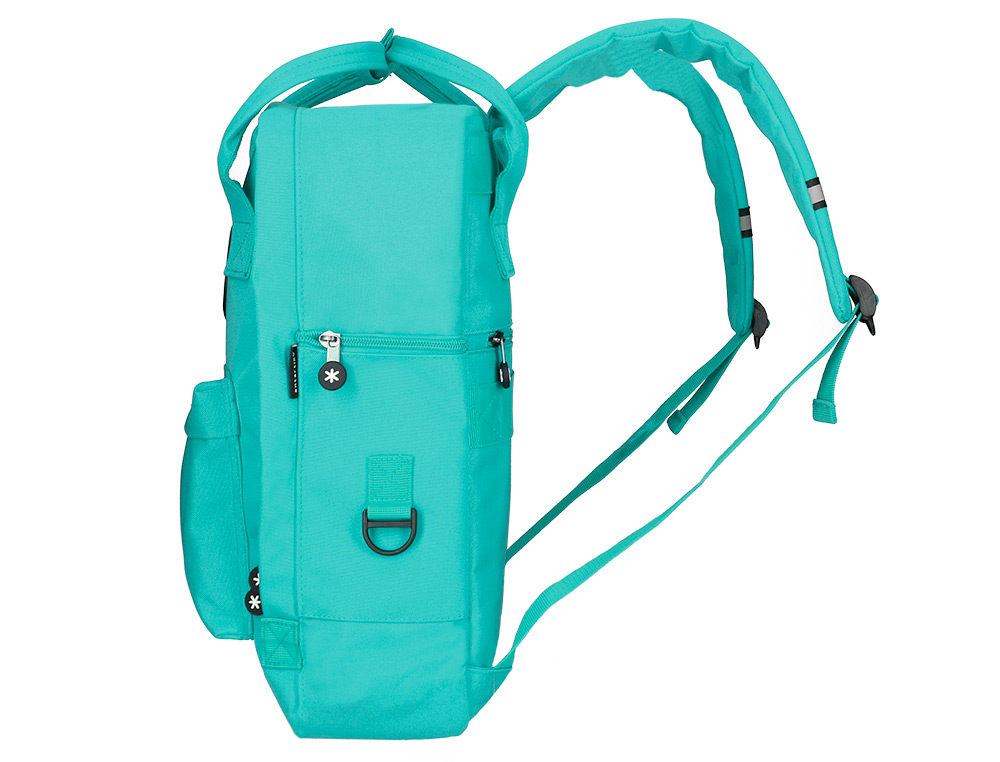 MOCHILA 2 ASAS E BOLSOS EXTERIORES MENTA 300X115X390 MM