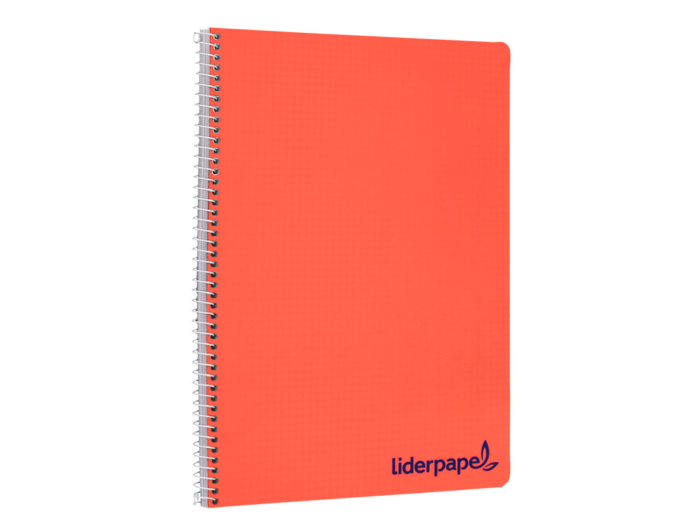 CADERNO ESPIRAL LIDERPAPEL WONDER DIN A4 CAPA PLASTICO 80 F 90 GR LISO CORES SORTIDAS