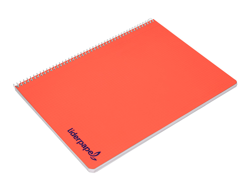 CADERNO ESPIRAL LIDERPAPEL WONDER DIN A4 CAPA PLASTICO 80 F 90 GR LISO CORES SORTIDAS
