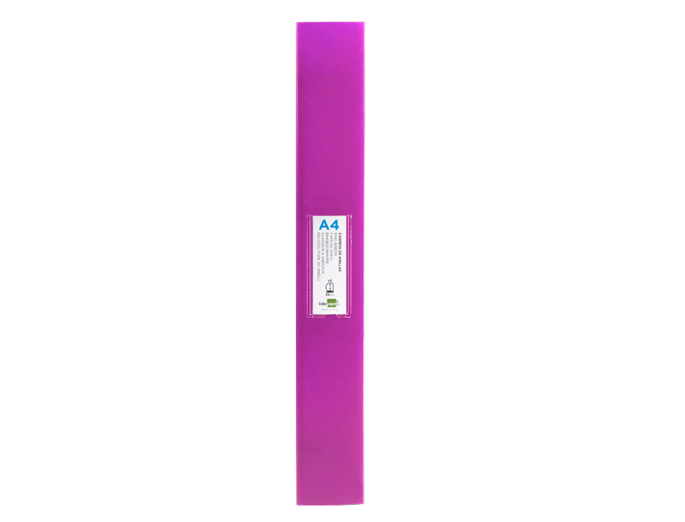 PASTA LIDERPAPEL POLIPROPILENO DIN A4 4 ANEIS 25 MM MISTOS LAVANDA OPACO