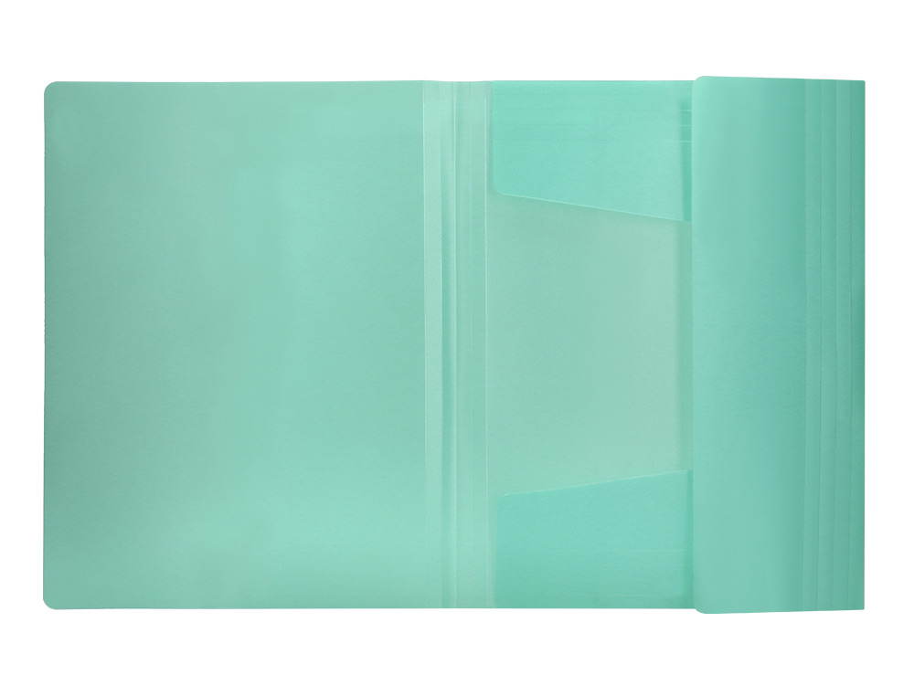 PASTA LIDERPAPEL COM ELASTICOS ABAS POLIPROPILENO DIN A4 VERDE MAÇA OPACO