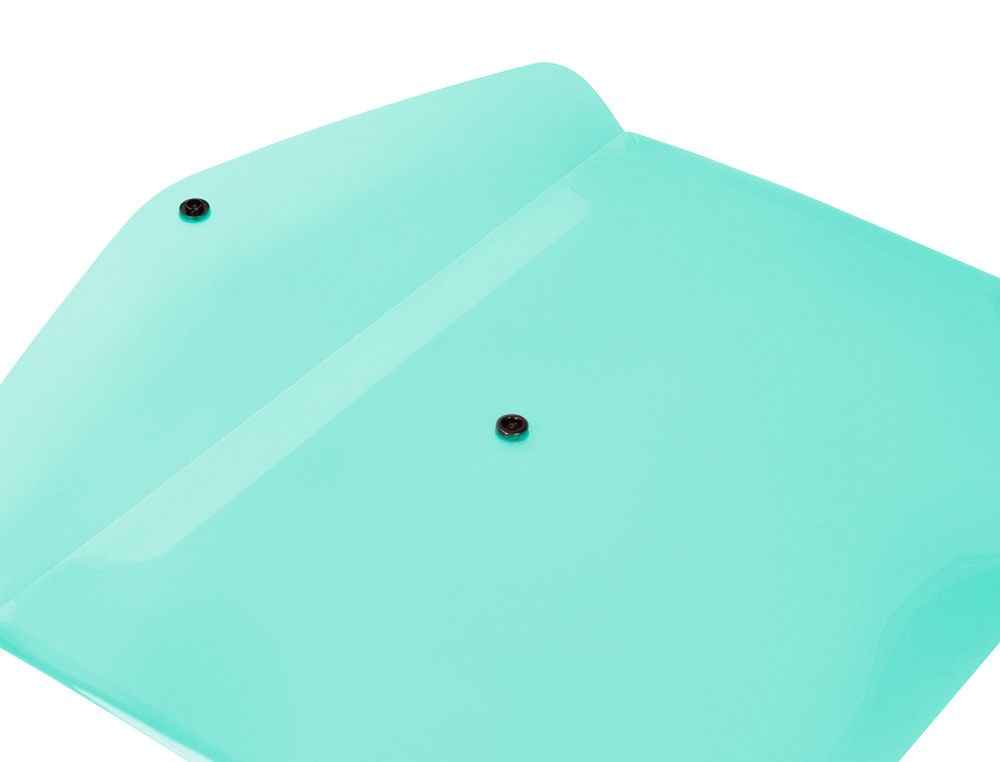 BOLSA PORTA DOCUMENTOS LIDERPAPEL COM MOLA DIN A4 VERDE MAA OPACO 50 FOLHAS