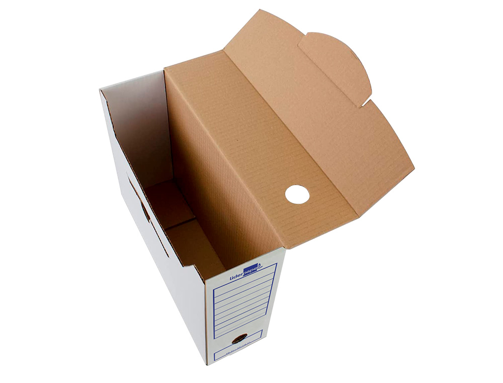CAIXA PARA ARQUIVO MORTO LIDERPAPEL CARTAO 340 GR FOLIO PROLONGADO