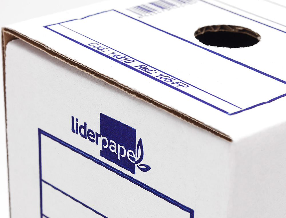 CAIXA PARA ARQUIVO MORTO LIDERPAPEL CARTAO 340 GR FOLIO PROLONGADO