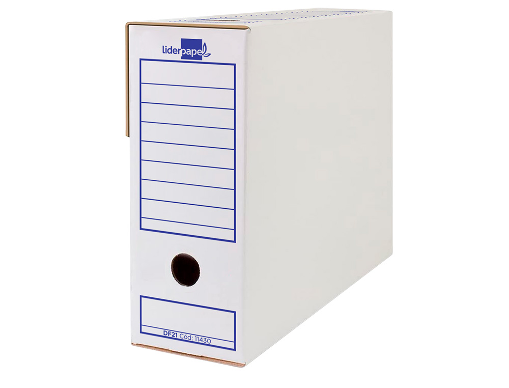 CAIXA PARA ARQUIVO MORTO LIDERPAPEL CARTAO 340 GR FOLIO PROLONGADO