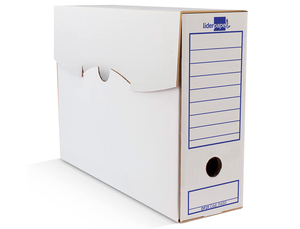 CAIXA PARA ARQUIVO MORTO LIDERPAPEL CARTAO 340 GR FOLIO PROLONGADO