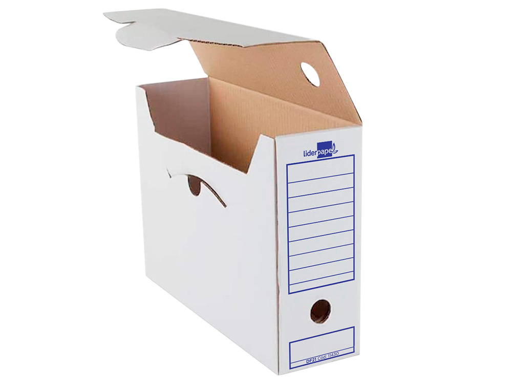 CAIXA PARA ARQUIVO MORTO LIDERPAPEL CARTAO 340 GR FOLIO PROLONGADO
