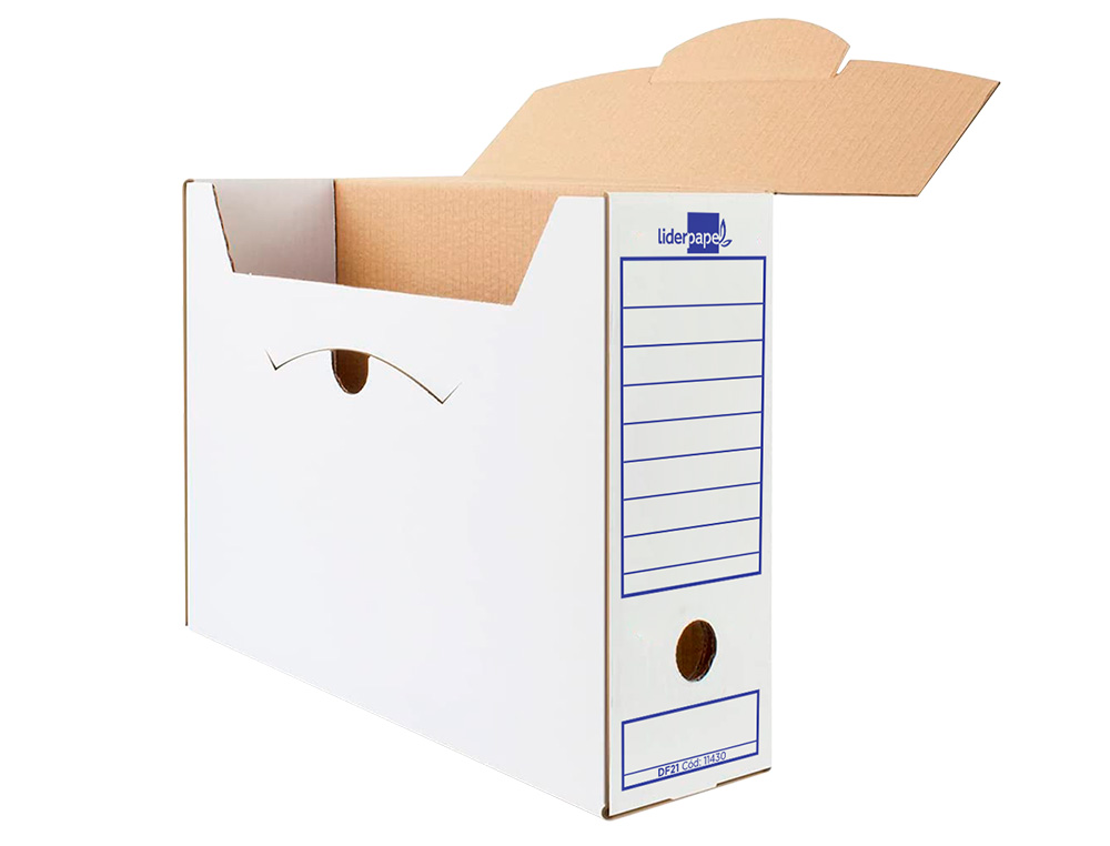 CAIXA PARA ARQUIVO MORTO LIDERPAPEL CARTAO 340 GR FOLIO PROLONGADO