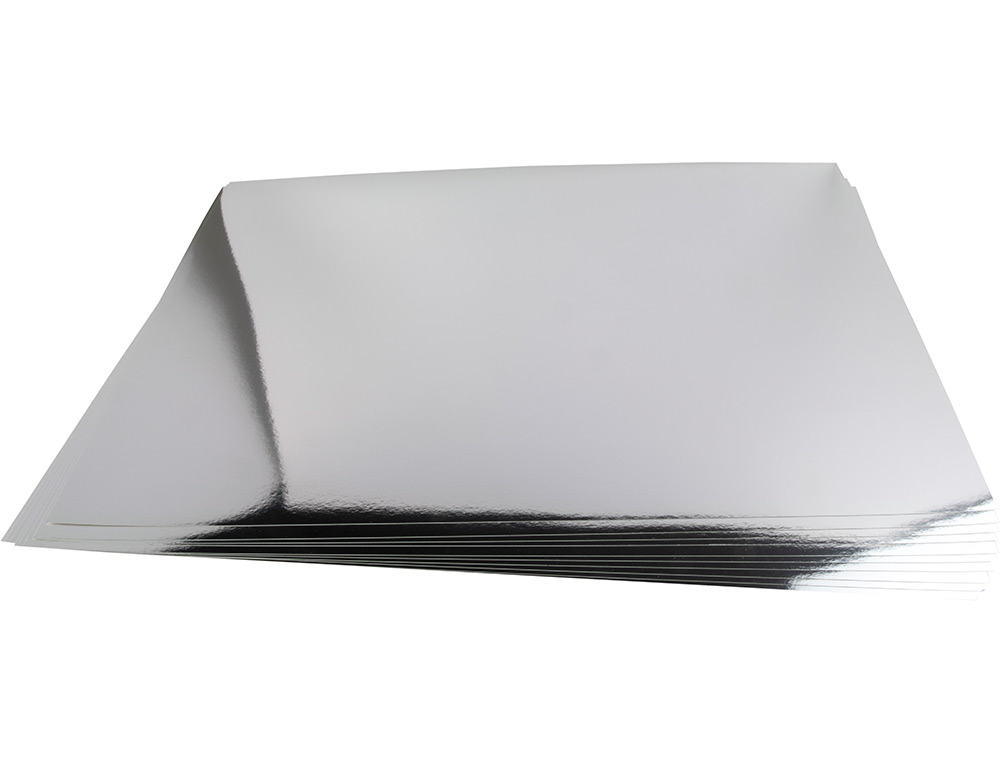 CARTOLINA LIDERPAPEL METALIZADA 50X65 CM 235 GR PRATA