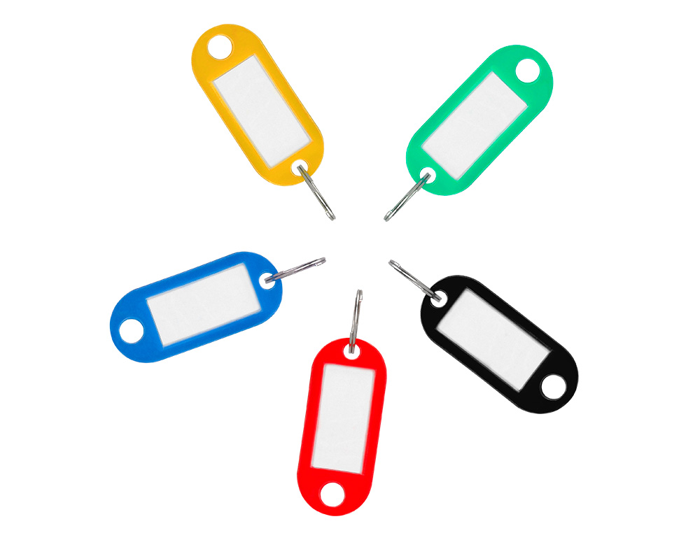 EXPOSITOR 240 CHAVEIROS PORTA-ETIQUETAS Q-CONNECT CORES SORTIDAS