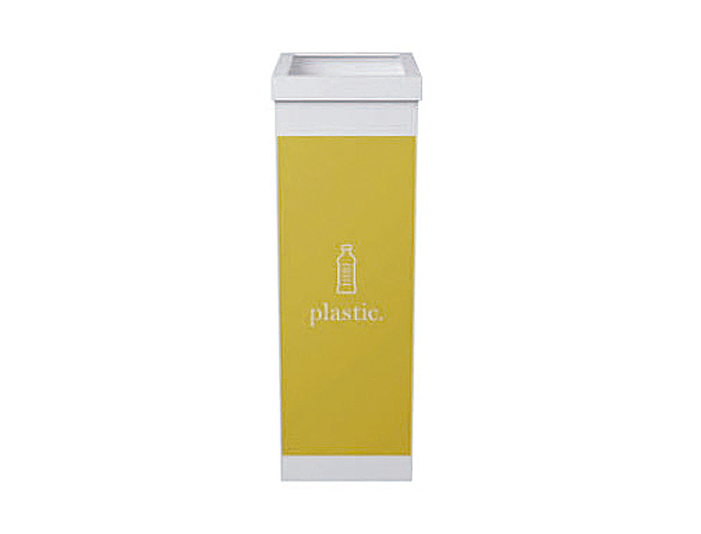 CONTENTOR PARA RECICLAGEM PAPERFLOW COM TAMPA POLIESTIRENO PARA PLASTICOS 60 L 76X36,3X26,3 CM