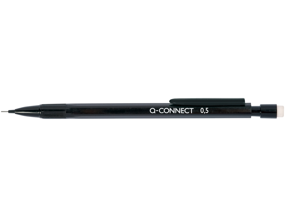 LAPISEIRA Q-CONNECT 0.5 MM COM 3 MINAS CORPO PRETO COM CLIP PRETO