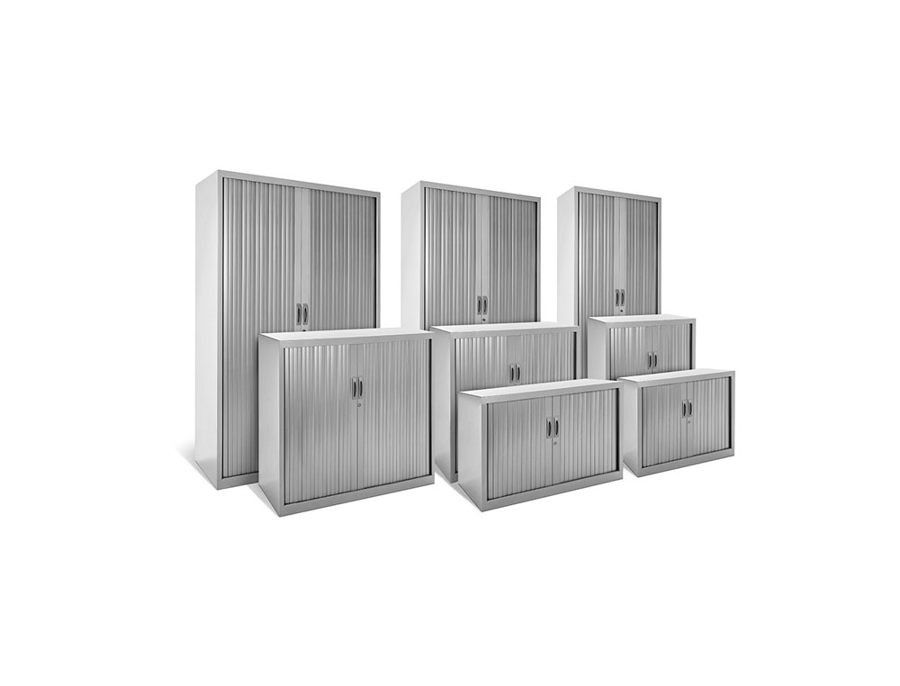 ARMARIO METALICO ROCADA DOIS PORTAS TIPO PERSIANA INCLUI QUATRO PRATELEIRA SERIE STORE 120X198X45 CM ACABAMENTO AC00 CIN