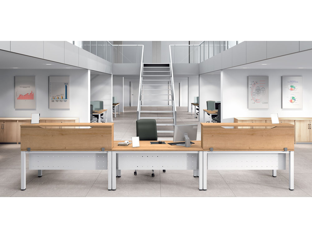 APOIO DE SECRETARIA ROCADA VALIDO PARA MESAS WORK METAL EXECUTIVE 140X30X40 CM ACABAMENTO AW04 BRANCO/BRANCO