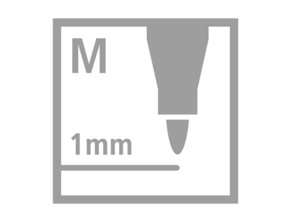MARCADOR STABILO AGUARELAVEL PEN 68 VERMELHAO 1 MM