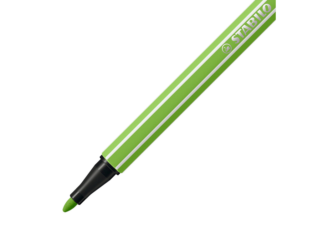 MARCADOR STABILO AGUARELAVEL PEN 68 VERDE PRADO 1 MM