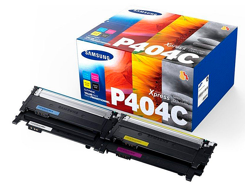 TONER SAMSUNG P404C SL C430W / C480 / C480 FN / C480 FW / C480W PACK MAGENTA CIAN AMARELO E PRETO 1.000 PAG