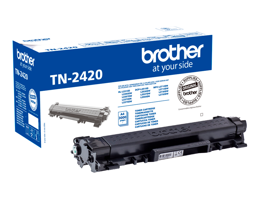 TONER BROTHER TN-2420 PARA DCP-L2510/ 2530 / 2550 / HL-L2375 ALTA CAPACIDADE PRETO 3000 PAG