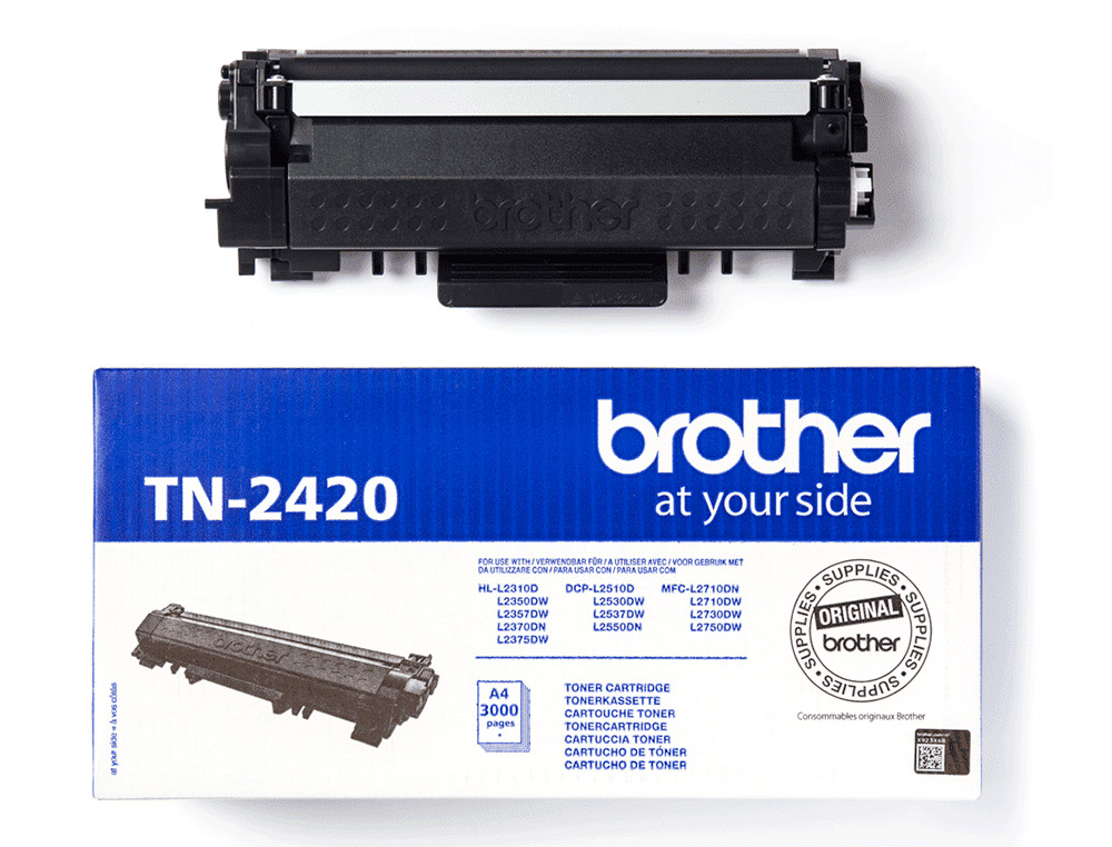 TONER BROTHER TN-2420 PARA DCP-L2510/ 2530 / 2550 / HL-L2375 ALTA CAPACIDADE PRETO 3000 PAG