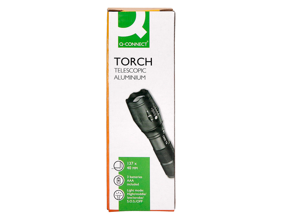 LANTERNA Q-CONNECT KF18748 INCLUI 3 PILHAS AAA