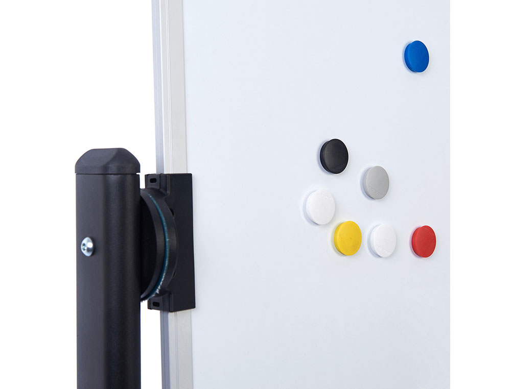 QUADRO BRANCO ROCADA VITRIFICADO MAGNETICO COM SUPORTE DUPLA FACE 90X120 CM