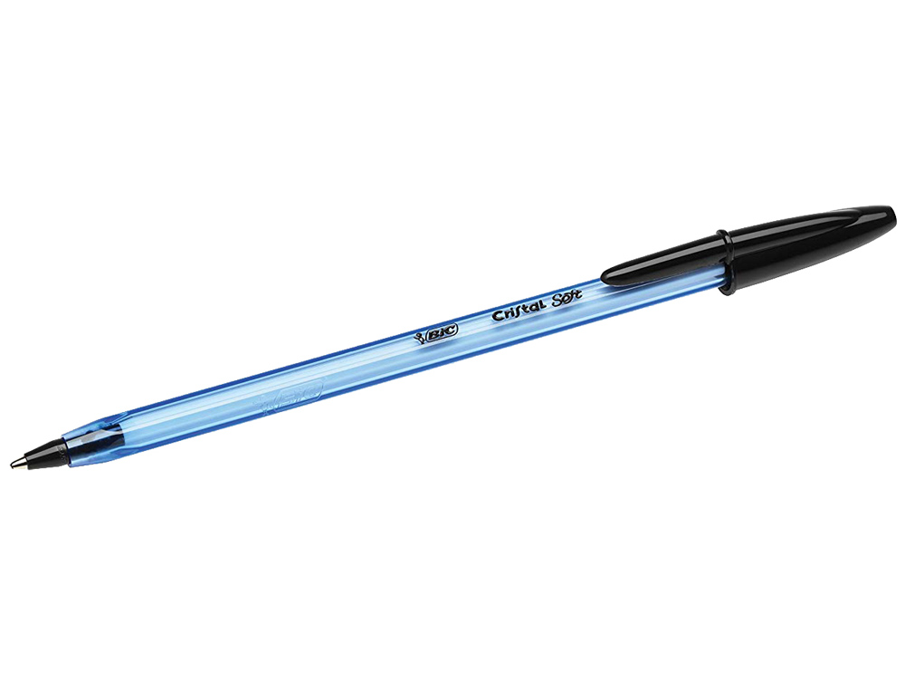 ESFEROGRAFICA BIC CRISTAL SOFT PRETO PONTA DE 1,2 MM