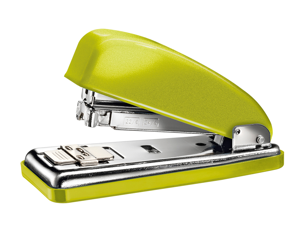 AGRAFADOR PETRUS 226 CLASSIC WOW VERDE METALIZADO CAPACIDADE 30 FOLHAS EM BLISTER
